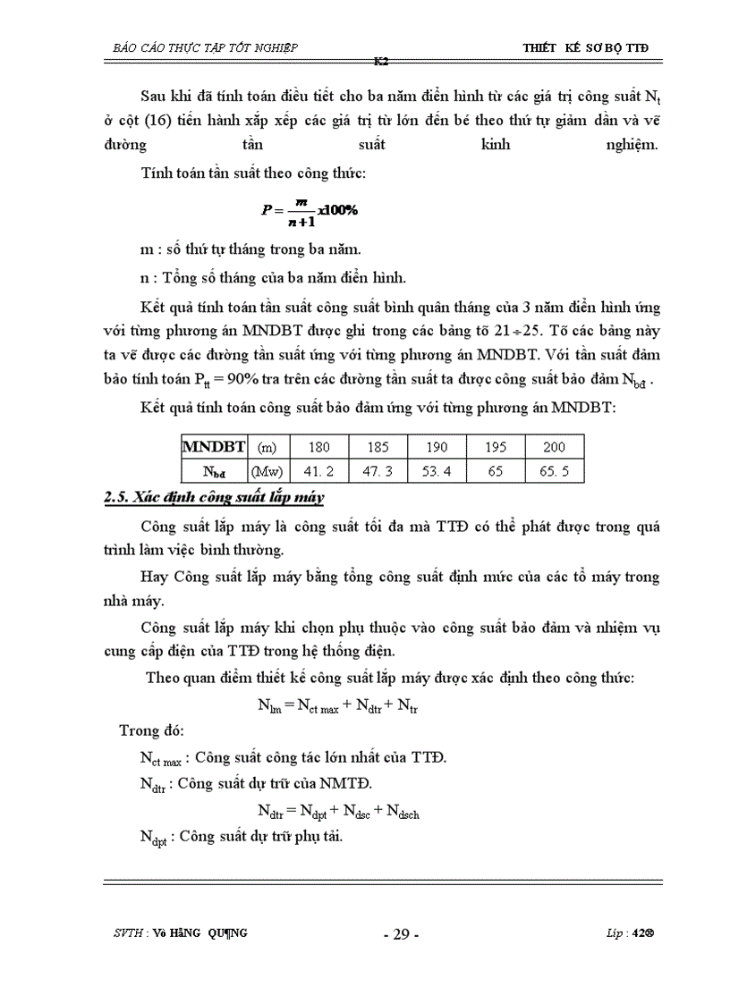 image for page Thiết kế sơ bộ trạm thuỷ điện k2