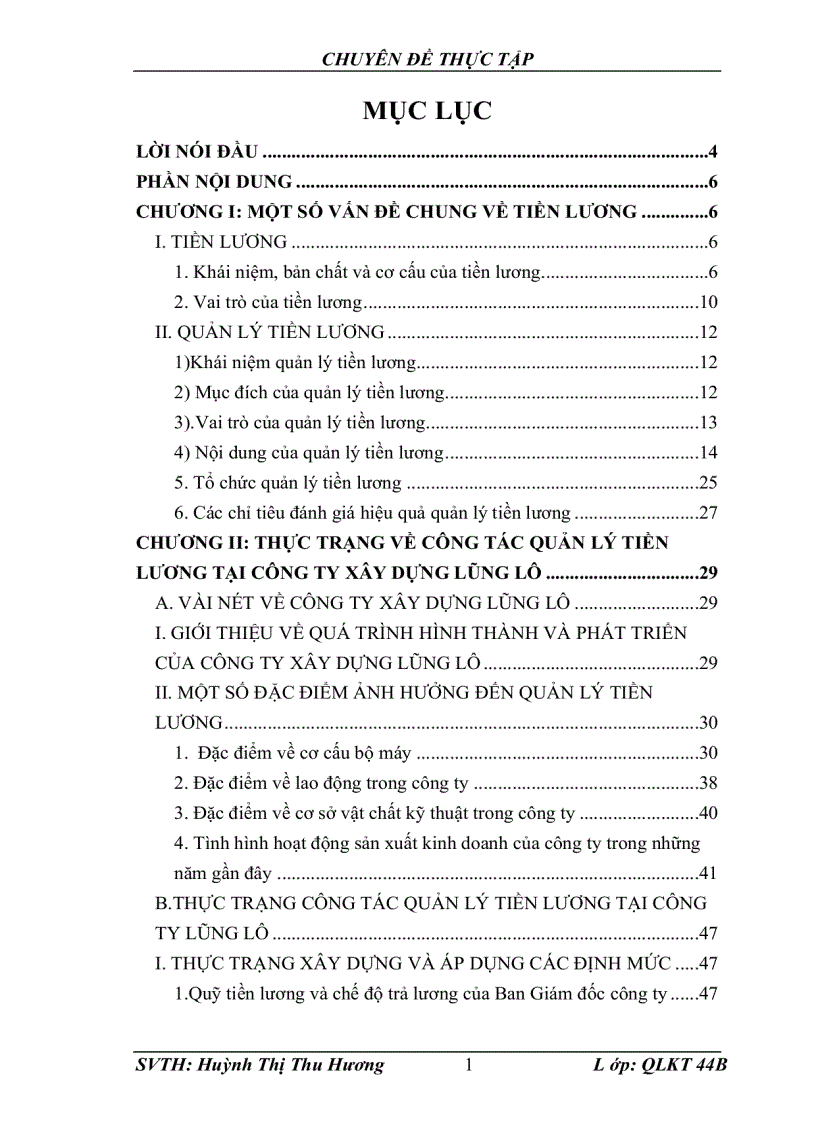 image for page Một số vấn đề về hoàn thiện quỹ tiền lương tại công ty xây dựng Lũng Lô