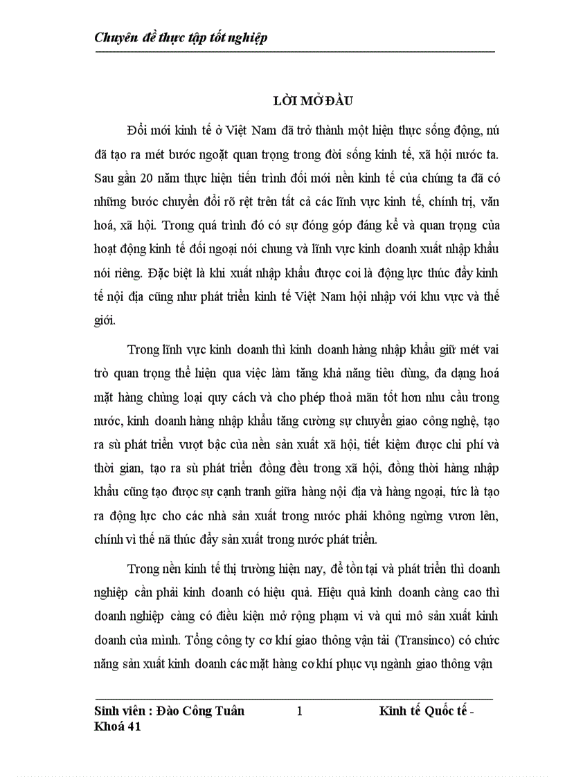 image for page Giải pháp nâng cao hiệu quả kinh doanh hàng nhập khẩu tại Tổng công ty cơ khí giao thông vận tải