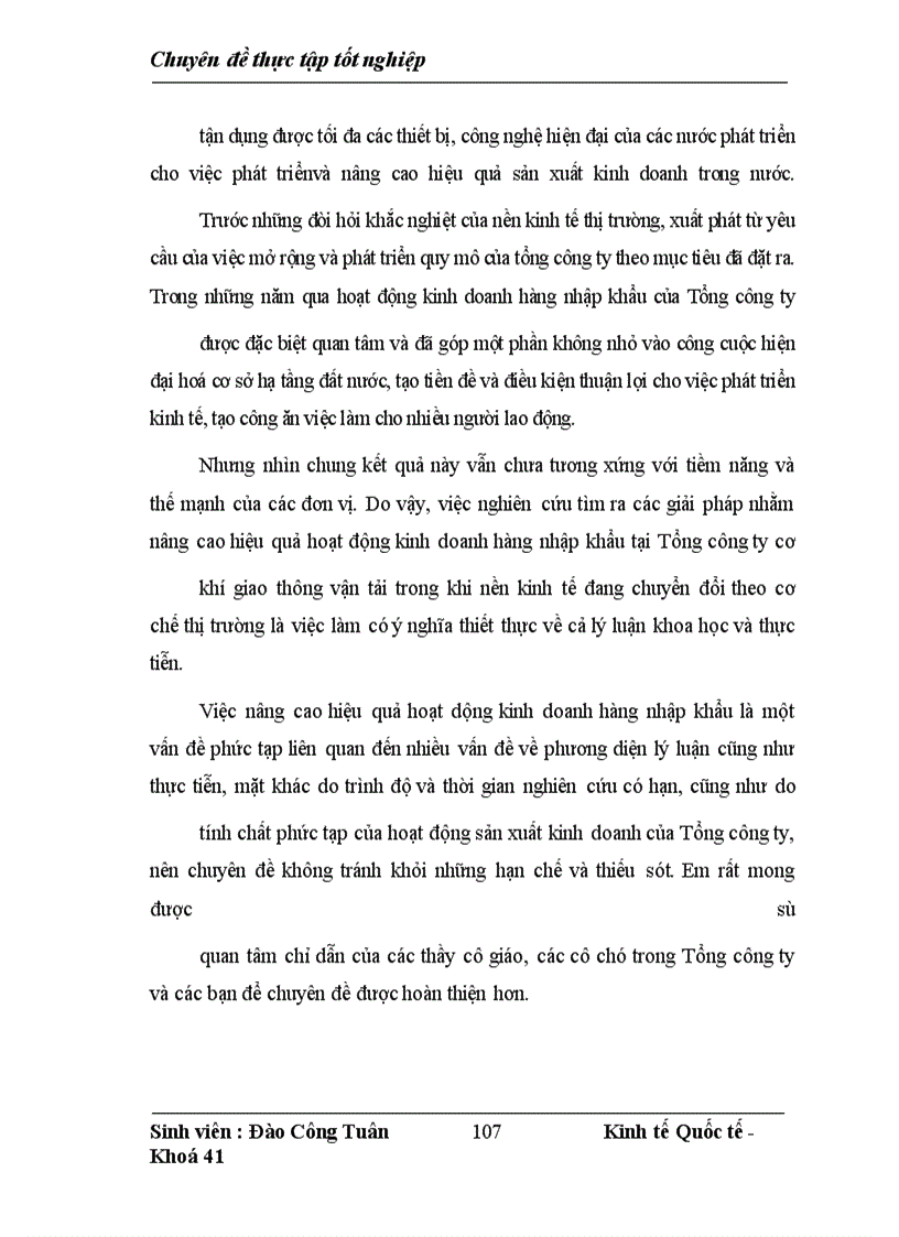 image for page Giải pháp nâng cao hiệu quả kinh doanh hàng nhập khẩu tại Tổng công ty cơ khí giao thông vận tải