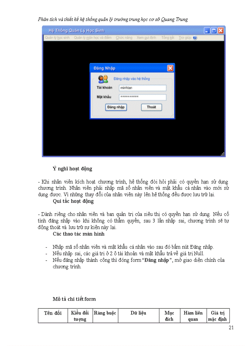 image for page Phân tích và thiết kế hệ thống quản lý trường trung học cơ sở Quang Trung