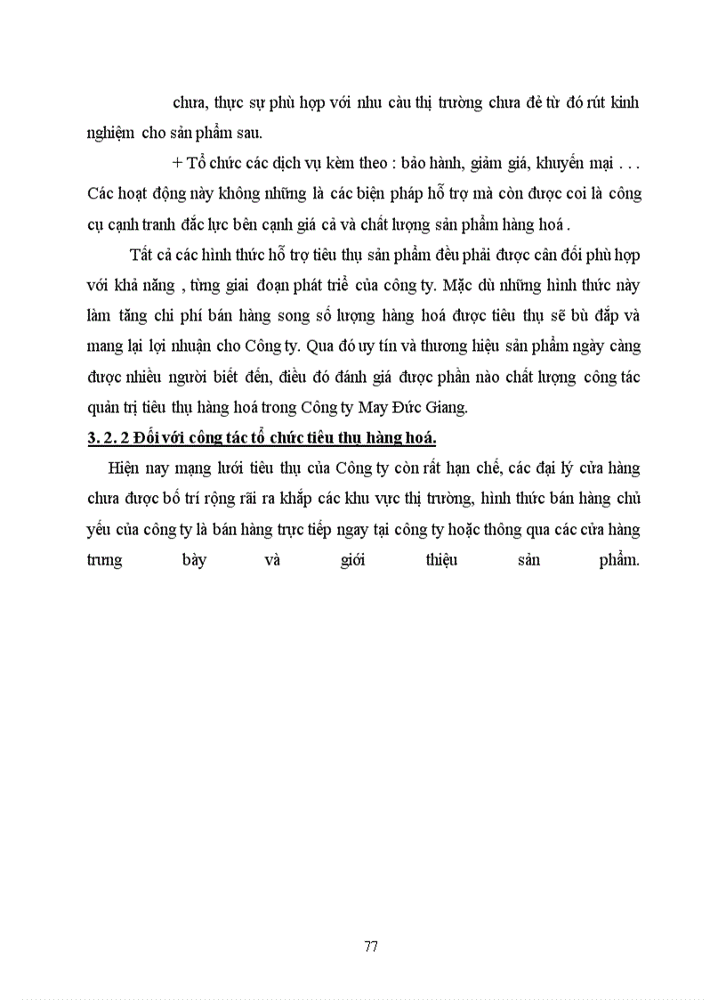 image for page Nâng cao chất lượng công tác quản trị tiêu thụ hàng hoá theo chức năng ở Công ty May Đức Giang