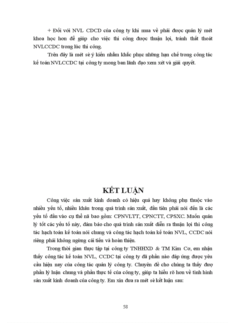 image for page Kế toán NLVL CCDC tại công ty TNHHxd&TM Kim Cơ