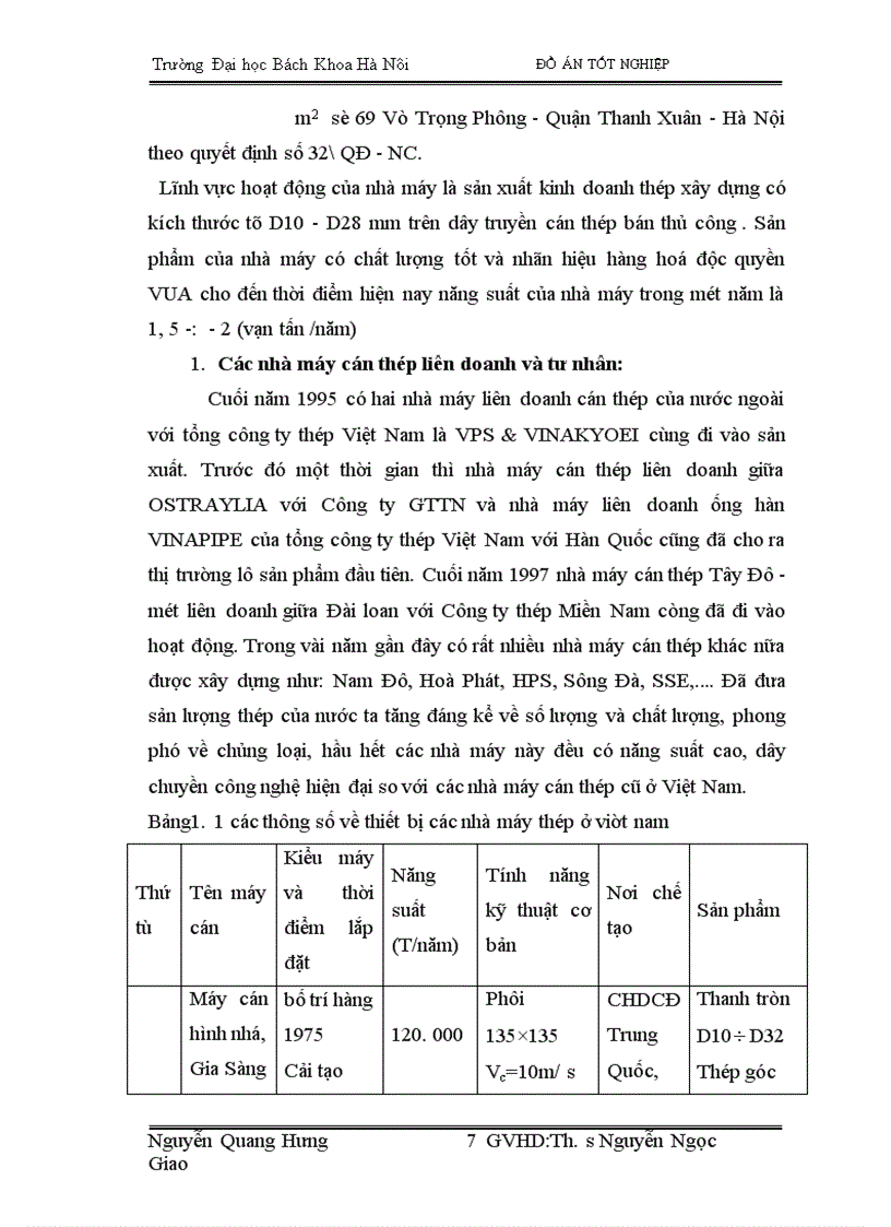 image for page Trên cơ sở trực trạng nhà máy cán thép VINAFOh•y đưa ra giải pháp cải tiến trong điều kiện cho phép để giam bớt lao động thủ công,nâng cao chất lượng sản phẩm , tăng sản lượng cải thiện môi trường lao động '
