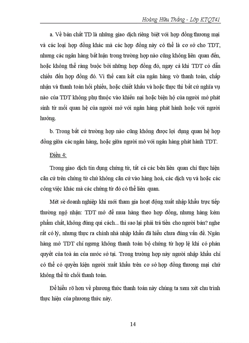 image for page Giải pháp phát triển nghiệp vụ thanh toán hàng nhập khẩu bằng phương thức tín dụng chứng từ tại Ngân hàng Công thương Đống Đa
