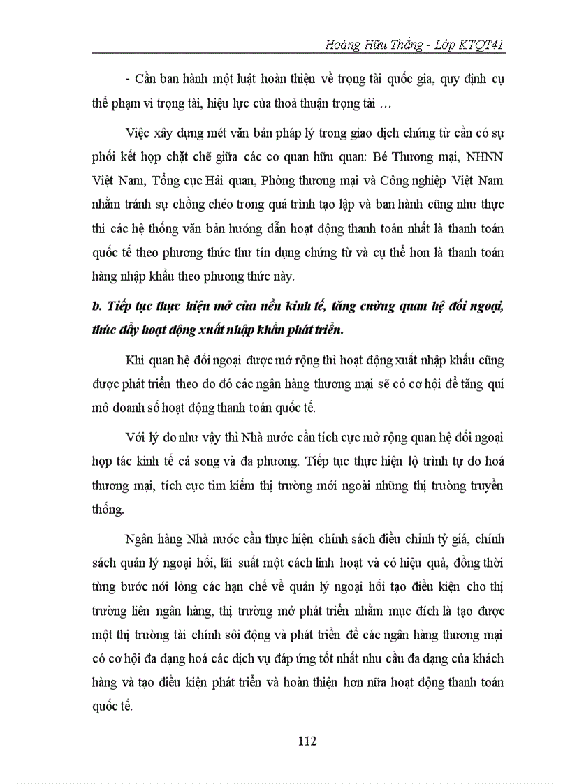 image for page Giải pháp phát triển nghiệp vụ thanh toán hàng nhập khẩu bằng phương thức tín dụng chứng từ tại Ngân hàng Công thương Đống Đa