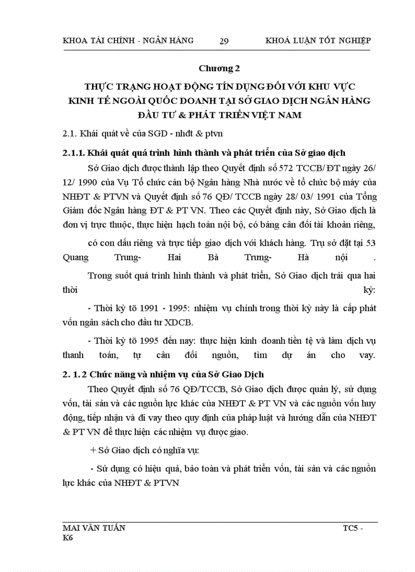 image for page Một số giải pháp mở rộng tín dụng cho khu vực kinh tế ngoài quốc doanh tại Sở giao dịch Ngân hàng Đầu tư và Phát triển Việt Nam