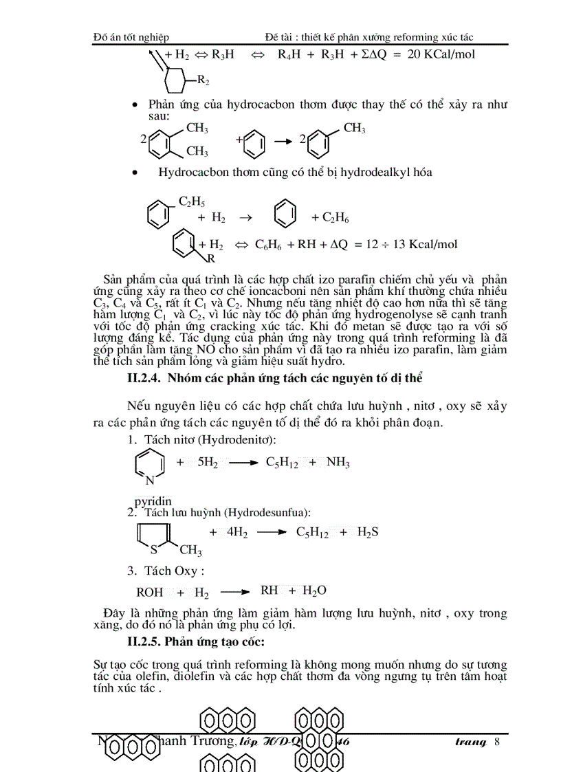 image for page Đề tài : thiết kế phân xưởng reforming xúc tác