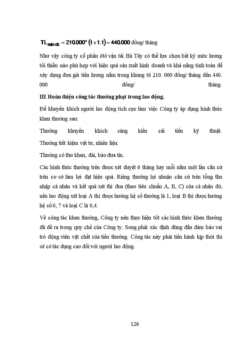 image for page Giải pháp hoàn thiện công tác tiền lương tại công ty cổ phần ôtô vận tải Hà Tây