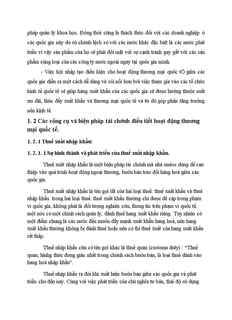 image for page Việc sử dụng các công cụ và biện pháp tài chính để điều tiết hoạt động thương mại của việt nam trong điều kiện hội nhập kinh tế quốc tế