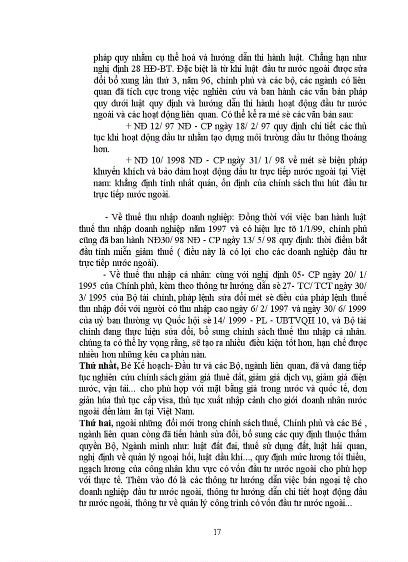 image for page Các biện pháp chủ yếu về chính sách, pháp luật nhằm tăng cường sức hấp dẫn thu hút FDi ở Việt Nam.