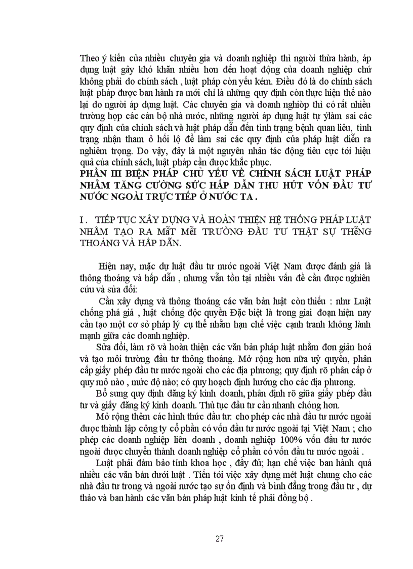 image for page Các biện pháp chủ yếu về chính sách, pháp luật nhằm tăng cường sức hấp dẫn thu hút FDi ở Việt Nam.