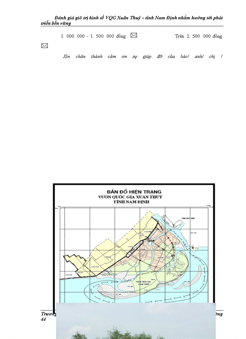 image for page Đánh giá giá trị kinh tế của Vườn quốc gia Xuân Thủy – tỉnh Nam Định nhằm hướng tới phát triển bền vững