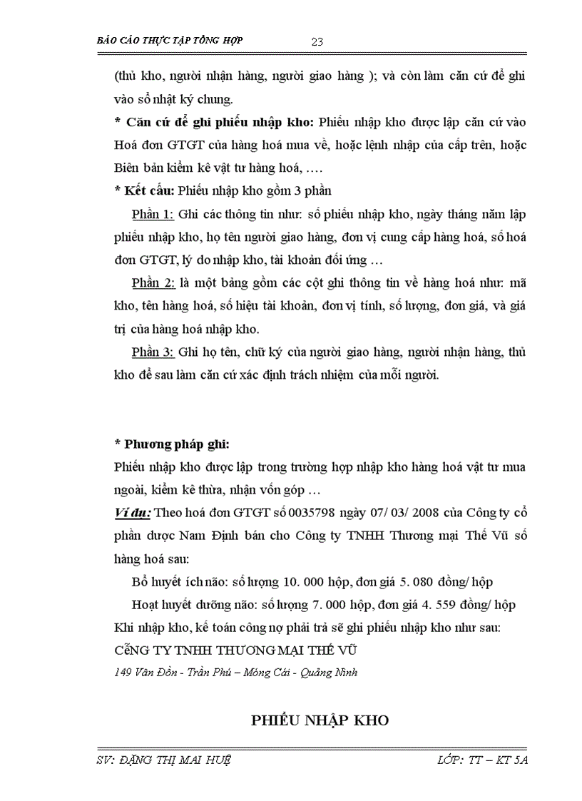 image for page Hoàn thiện công tác kế toán tiêu thụ hàng hoá và xác định kết quả tiêu thụ tại Công ty TNHH Thương mại Thế Vũ