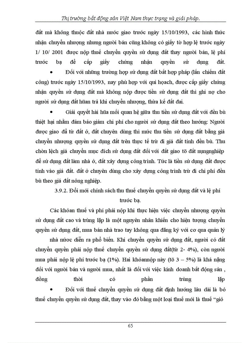 image for page Thị trường bất động sản Việt Nam thực trạng và giải pháp