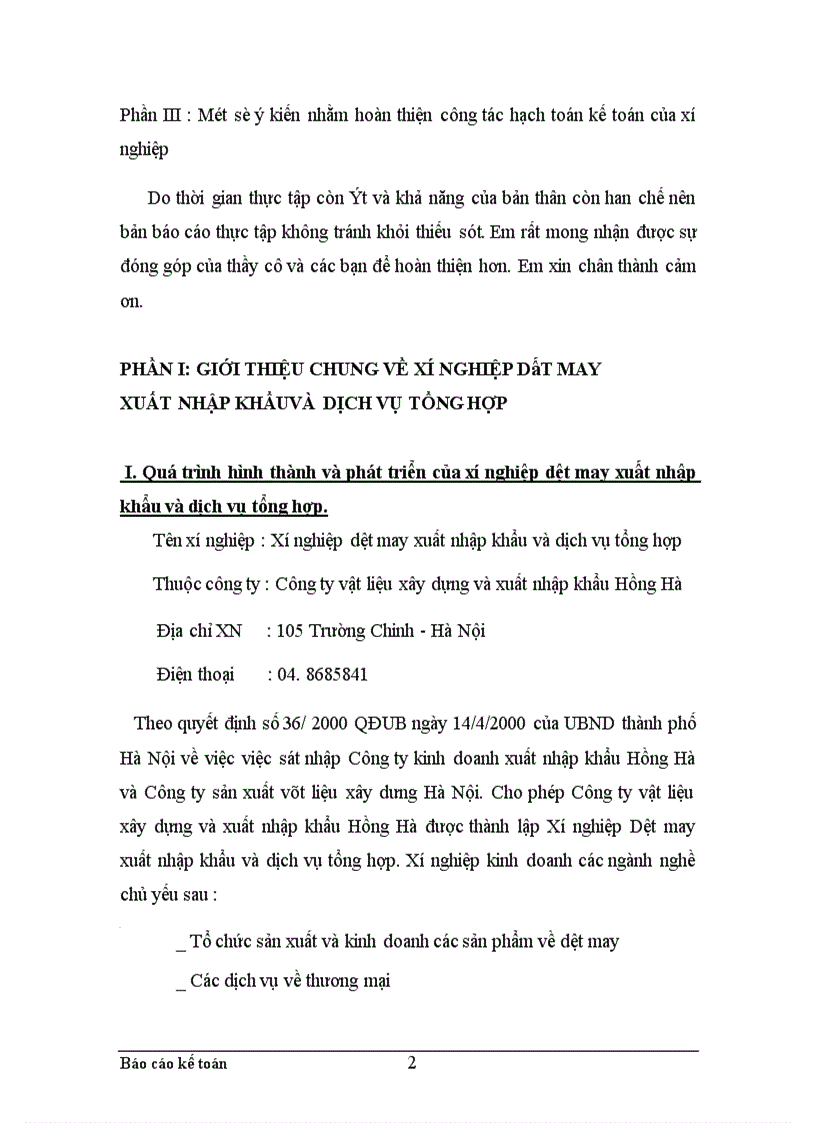 image for page Thực trạng công tác hạch toán kế toán tổng hợp tại Xí nghiệp dệt may xuất nhập khẩu và dịch vụ tổng hợp