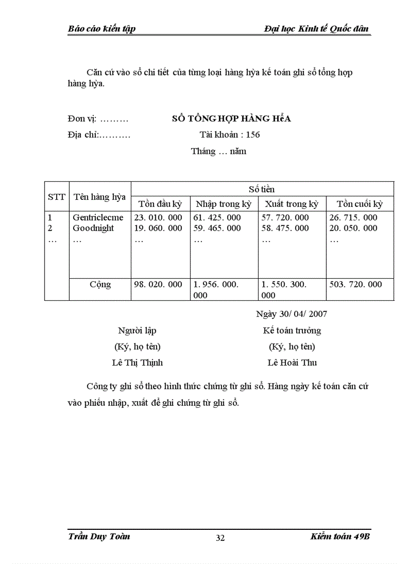 image for page Thực trạng kế toán tại Công ty TNHH thương mại – dược phẩm Phát Lộc.