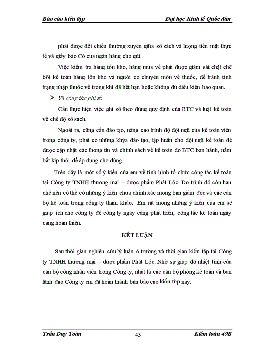 image for page Thực trạng kế toán tại Công ty TNHH thương mại – dược phẩm Phát Lộc.