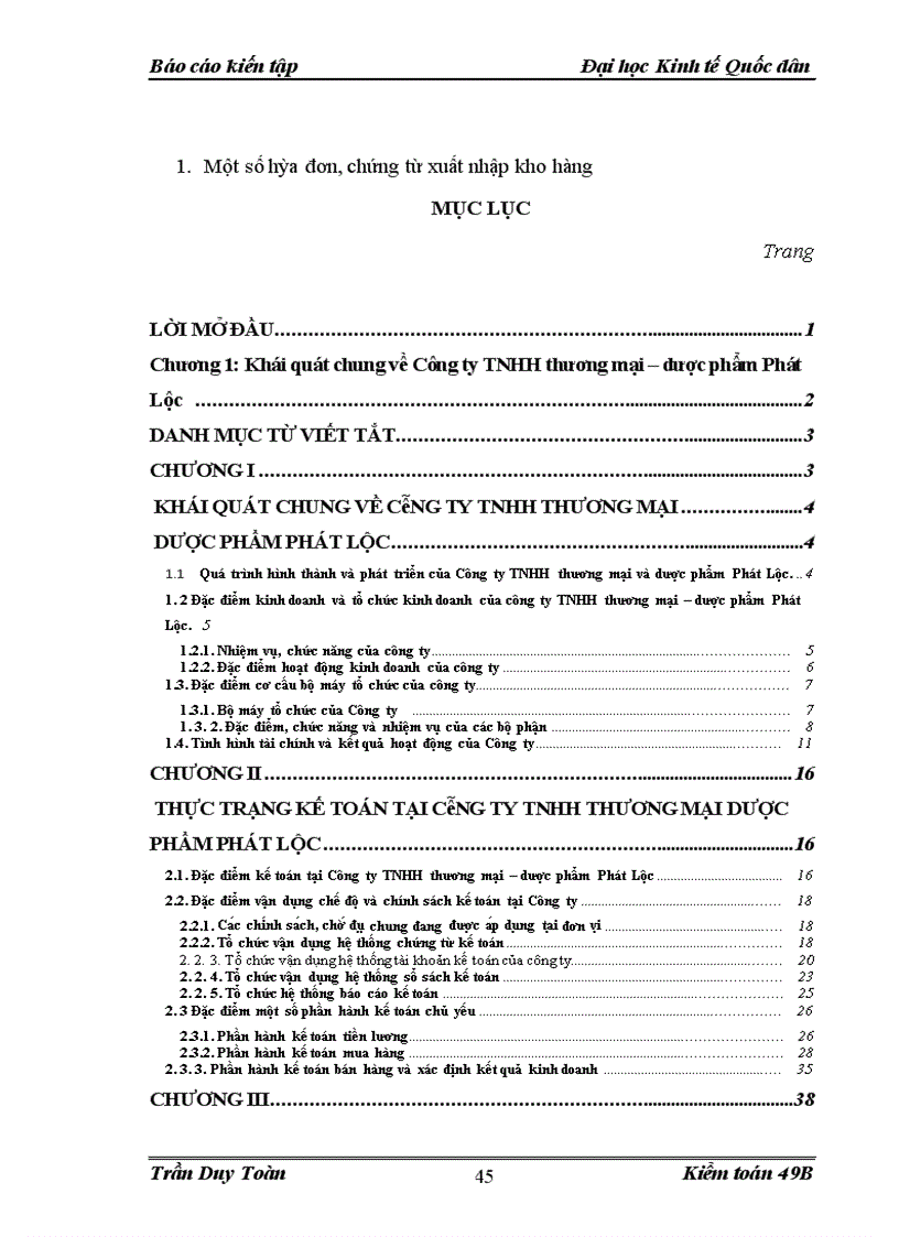 image for page Thực trạng kế toán tại Công ty TNHH thương mại – dược phẩm Phát Lộc.