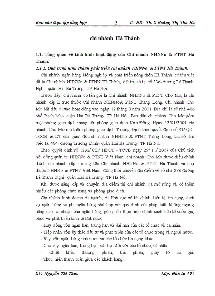 image for page Báo cáo thực tập tại NHNN&PTNT Hà Thành.