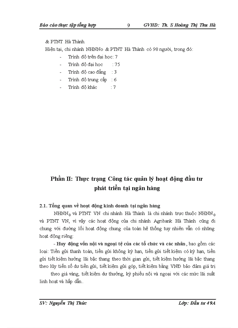 image for page Báo cáo thực tập tại NHNN&PTNT Hà Thành.