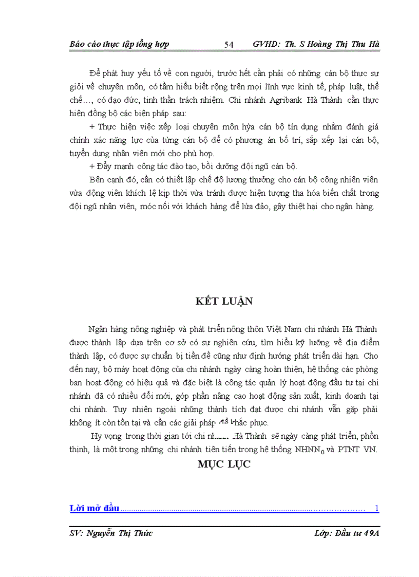 image for page Báo cáo thực tập tại NHNN&PTNT Hà Thành.