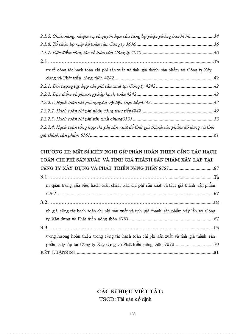 image for page Hoàn thiện công tác hạch toán chi phí sản xuất và tính giá thành sản phẩm xây lắp tại Công ty Xây dựng và Phát triển nông thôn