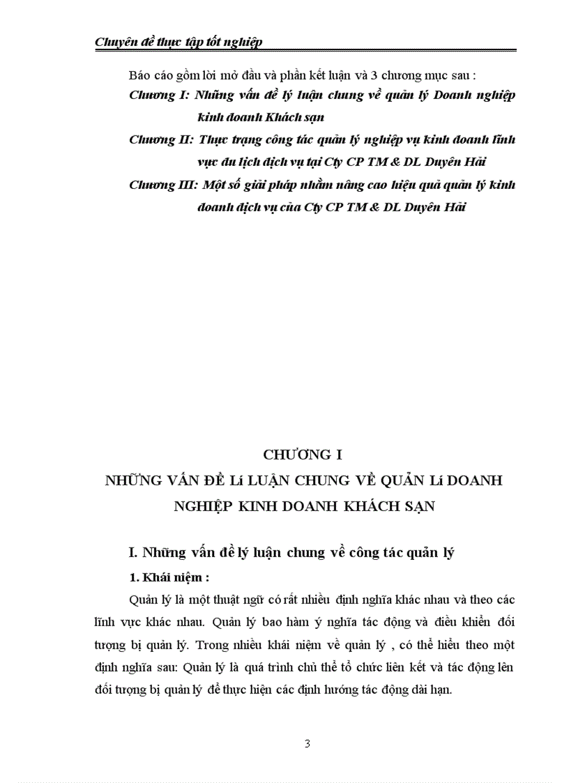 image for page Công tác quản lý kinh doanh dịch vụ tại Cty CP TM & DL Duyên Hải - Hải Phòng