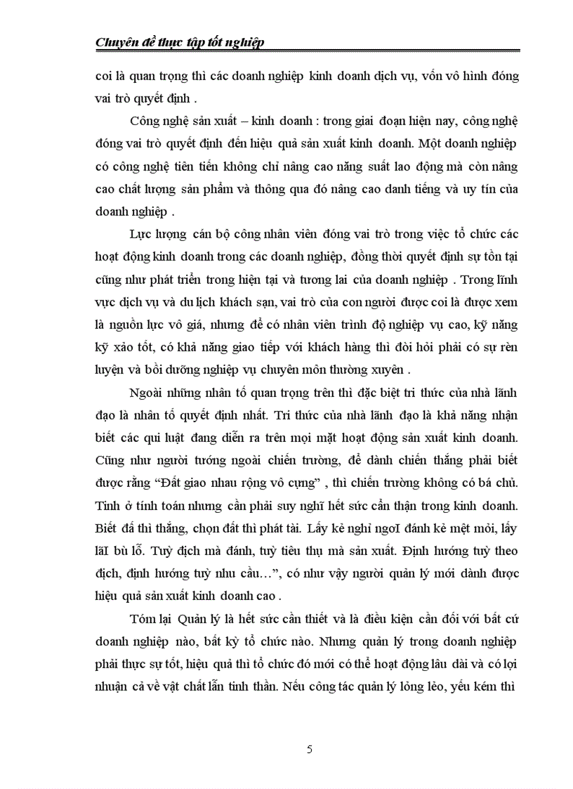 image for page Công tác quản lý kinh doanh dịch vụ tại Cty CP TM & DL Duyên Hải - Hải Phòng