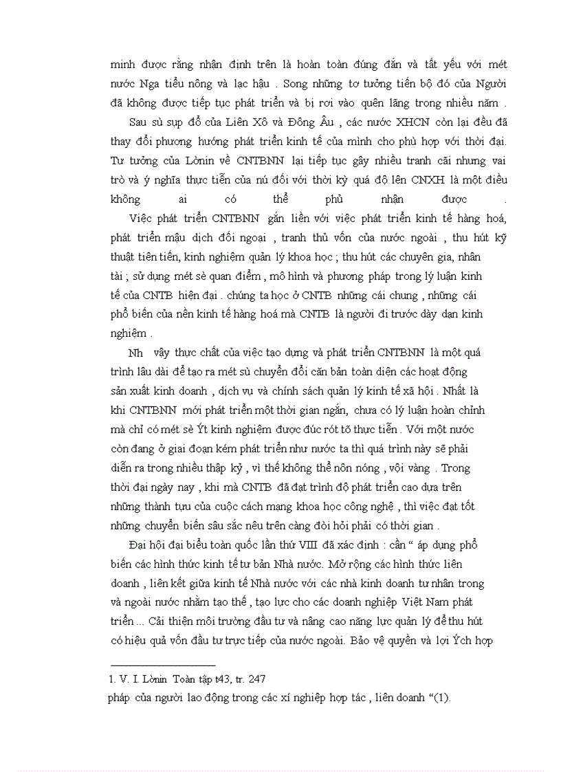 image for page Lý luận của Lênin về CNTBNN trong thời kỳ quá độ lên CNXH và sự vận dụng lý luận đó ở VIệt Nam hiện nay