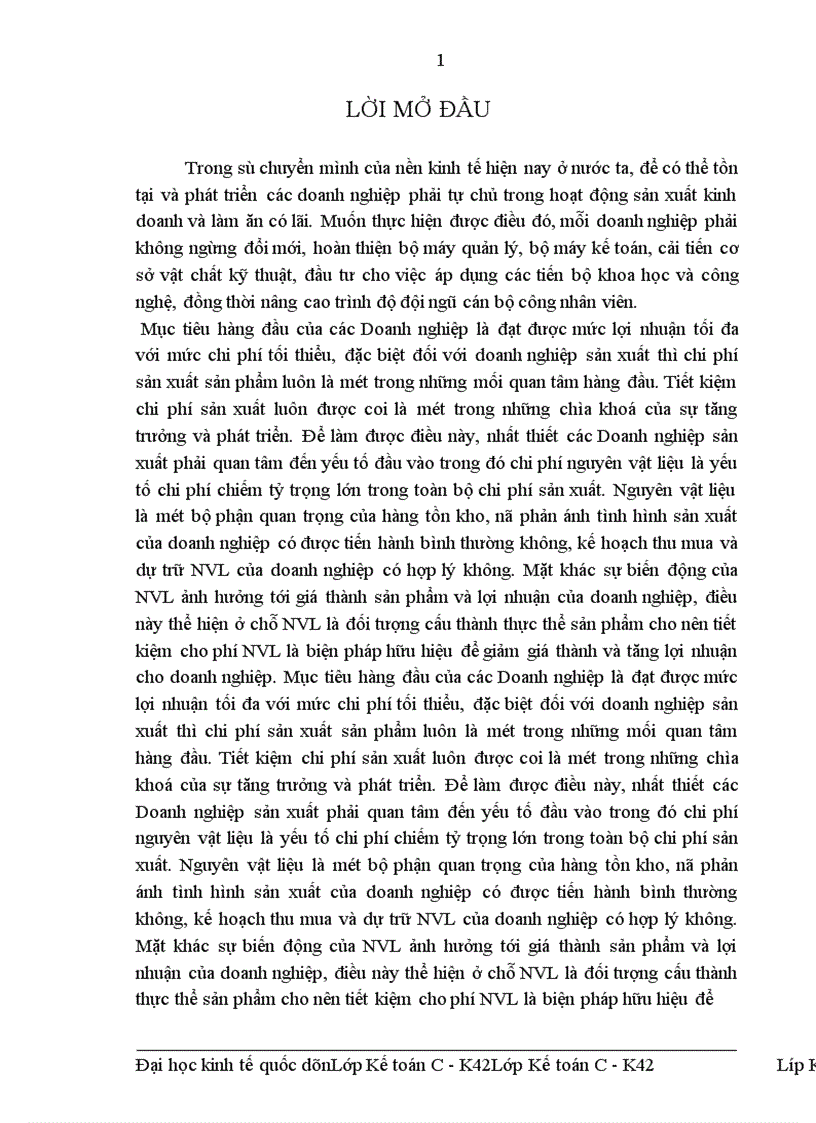 image for page Hạch toán Nguyên vật liệu với việc nâng cao hiệu quả quản lý và sử dụng Nguyên vật liệu tại công ty Cổ phần Dược phẩm Hà Nội