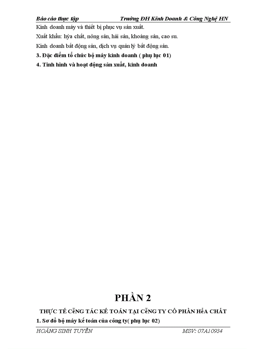 image for page Thực tế công tác kế toán tại công ty cổ phần hóa chất