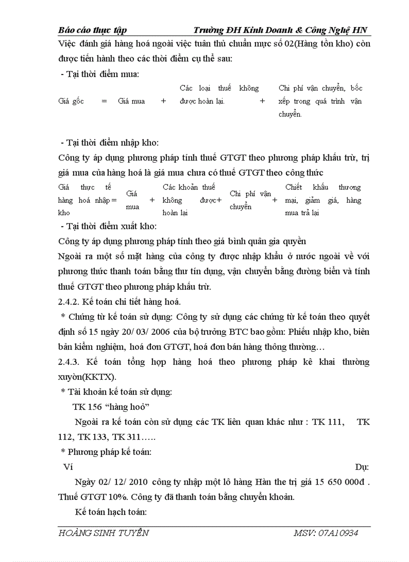 image for page Thực tế công tác kế toán tại công ty cổ phần hóa chất