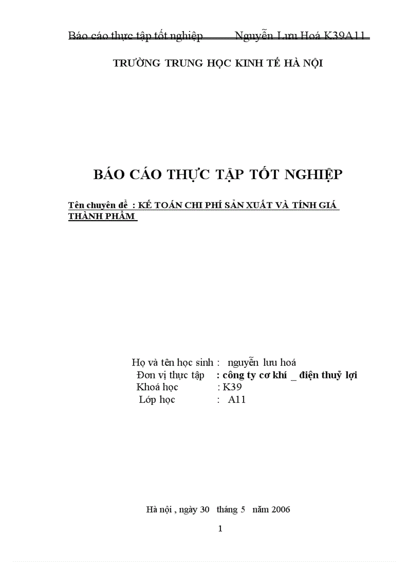 image for page Kế toán chi phí sản xuất và tính giá thành phẩm