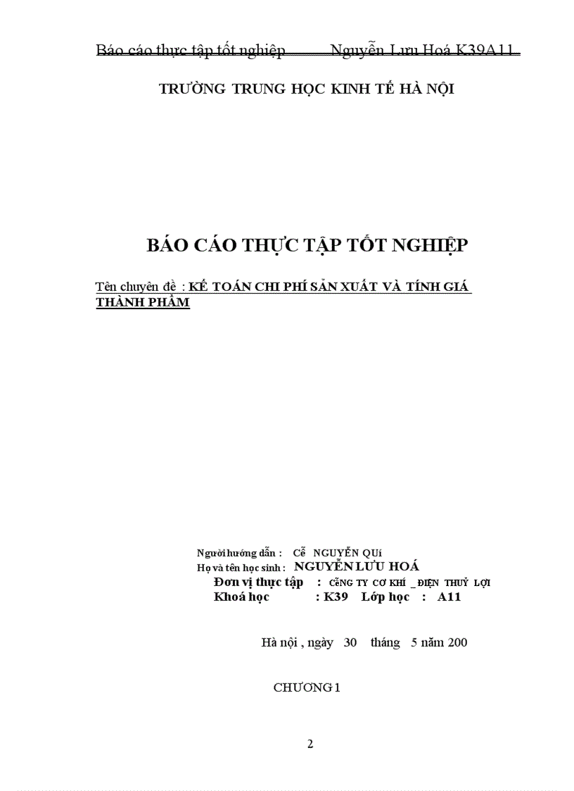 image for page Kế toán chi phí sản xuất và tính giá thành phẩm