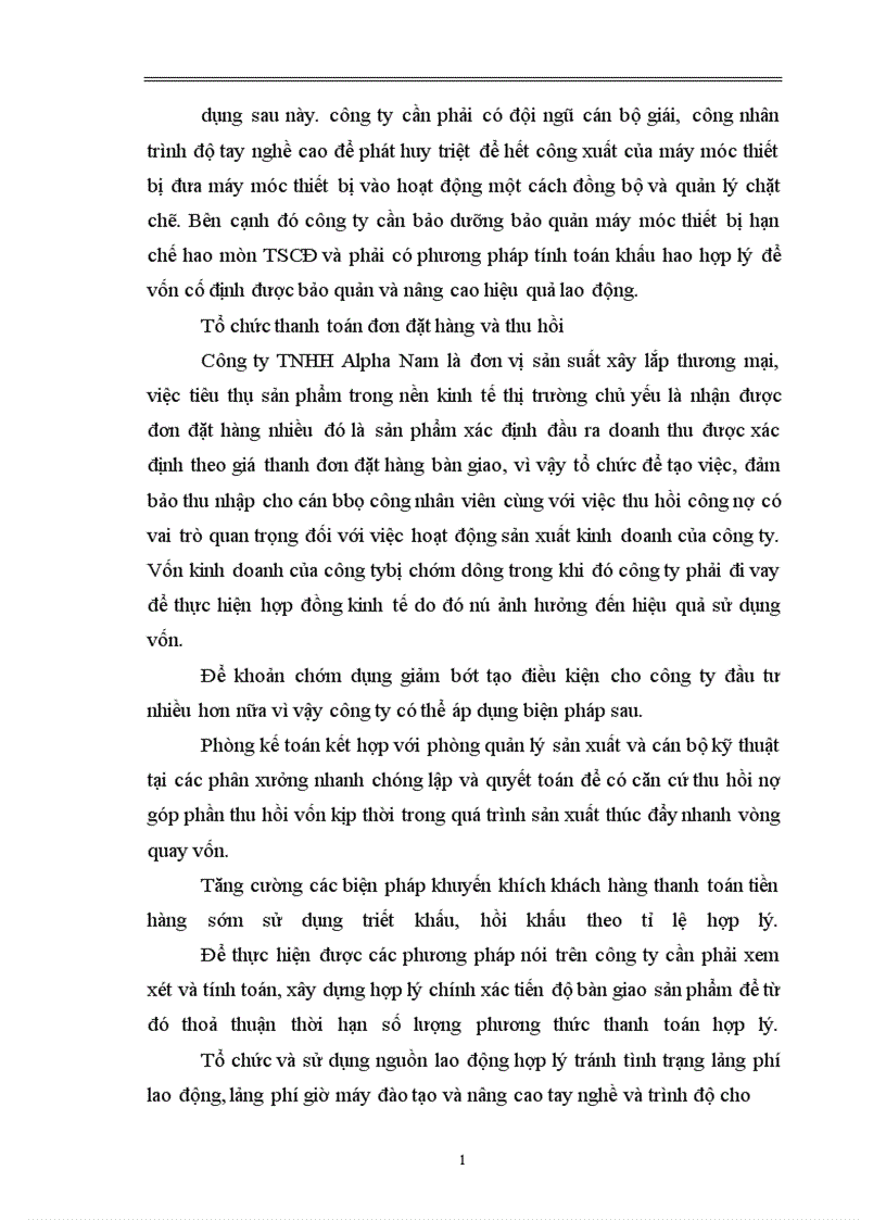 image for page Một số biện pháp nhằm nâng cao hiệu quả sử dụng vốn tại công ty Alpha Nam Nhà máy cơ khí thiết bị điện Alpha Nam