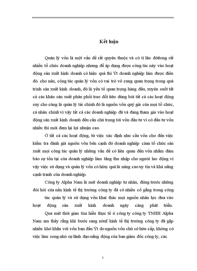 image for page Một số biện pháp nhằm nâng cao hiệu quả sử dụng vốn tại công ty Alpha Nam Nhà máy cơ khí thiết bị điện Alpha Nam