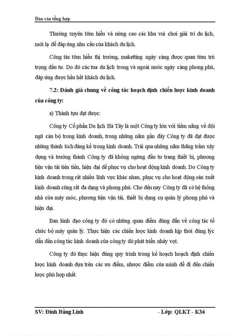 image for page Hoàn thiện chính sách sản phẩm của chi nhánh công ty du lịch Hà Tây