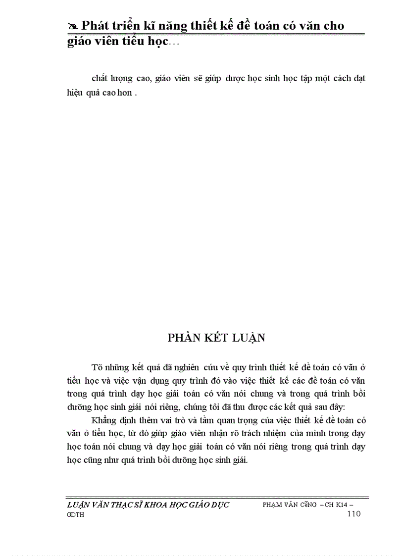 image for page Phát triển kĩ năng thiết kế đề toán có văn cho GV tiểu học qua việc khai thác bài toán Tìm số trung bình cộng ở lớp 4