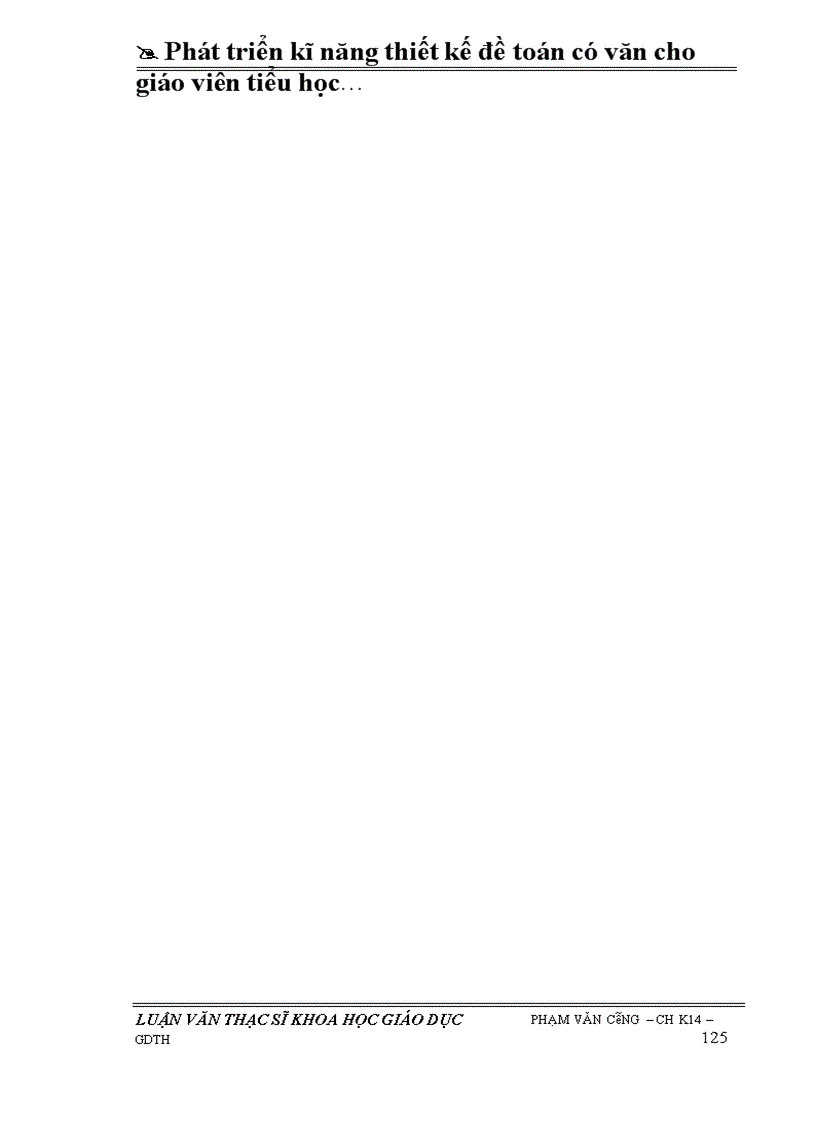 image for page Phát triển kĩ năng thiết kế đề toán có văn cho GV tiểu học qua việc khai thác bài toán Tìm số trung bình cộng ở lớp 4