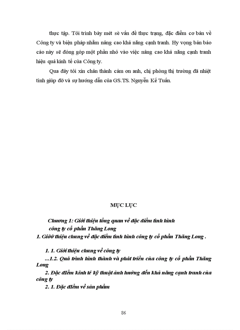 image for page Nâng cao khả năng cạnh tranh ở công ty cổ phần Thăng Long