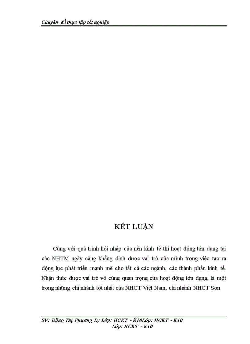 image for page Nâng cao chất lượng hoạt động tín dụng tại Chi nhánh NHCT Sơn La