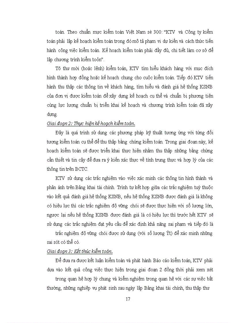 image for page Hoàn thiện quy trình kiểm toán HTK trong kiểm toán BCTC tại Công ty kiểm toán và tư vấn tài chính kế toán (AFC Sài Gòn)