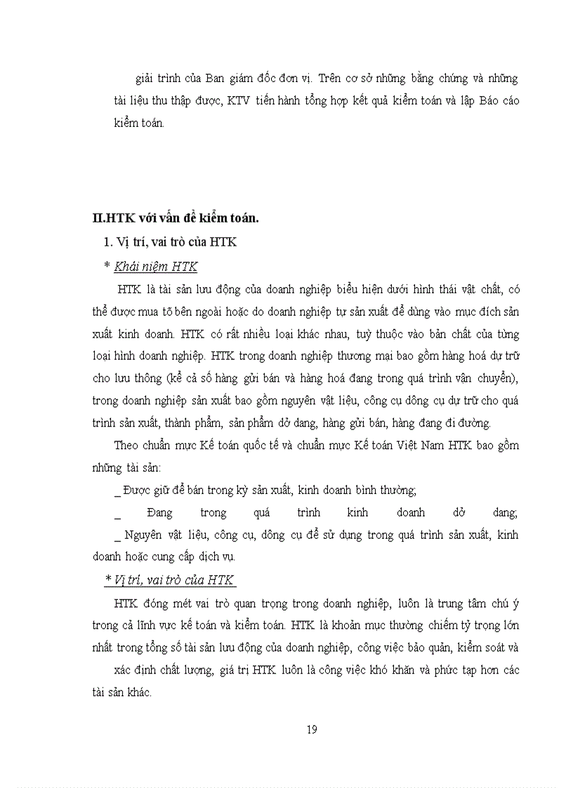image for page Hoàn thiện quy trình kiểm toán HTK trong kiểm toán BCTC tại Công ty kiểm toán và tư vấn tài chính kế toán (AFC Sài Gòn)