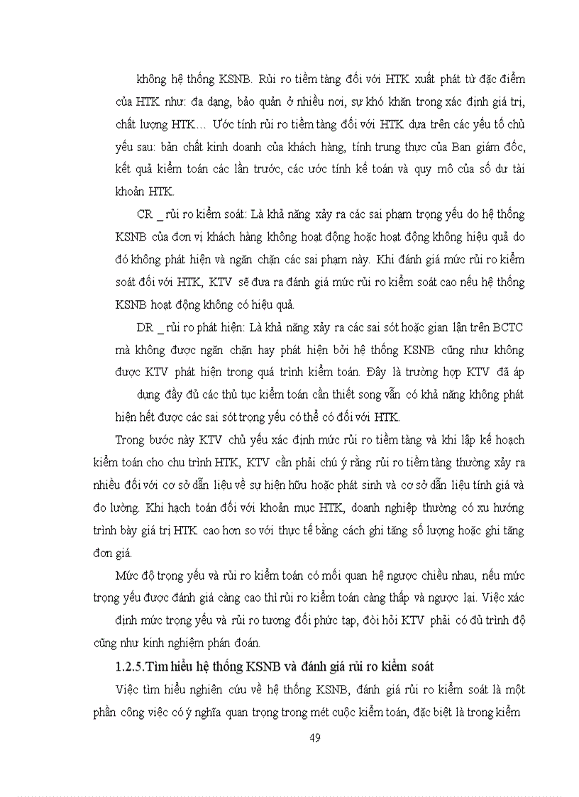 image for page Hoàn thiện quy trình kiểm toán HTK trong kiểm toán BCTC tại Công ty kiểm toán và tư vấn tài chính kế toán (AFC Sài Gòn)