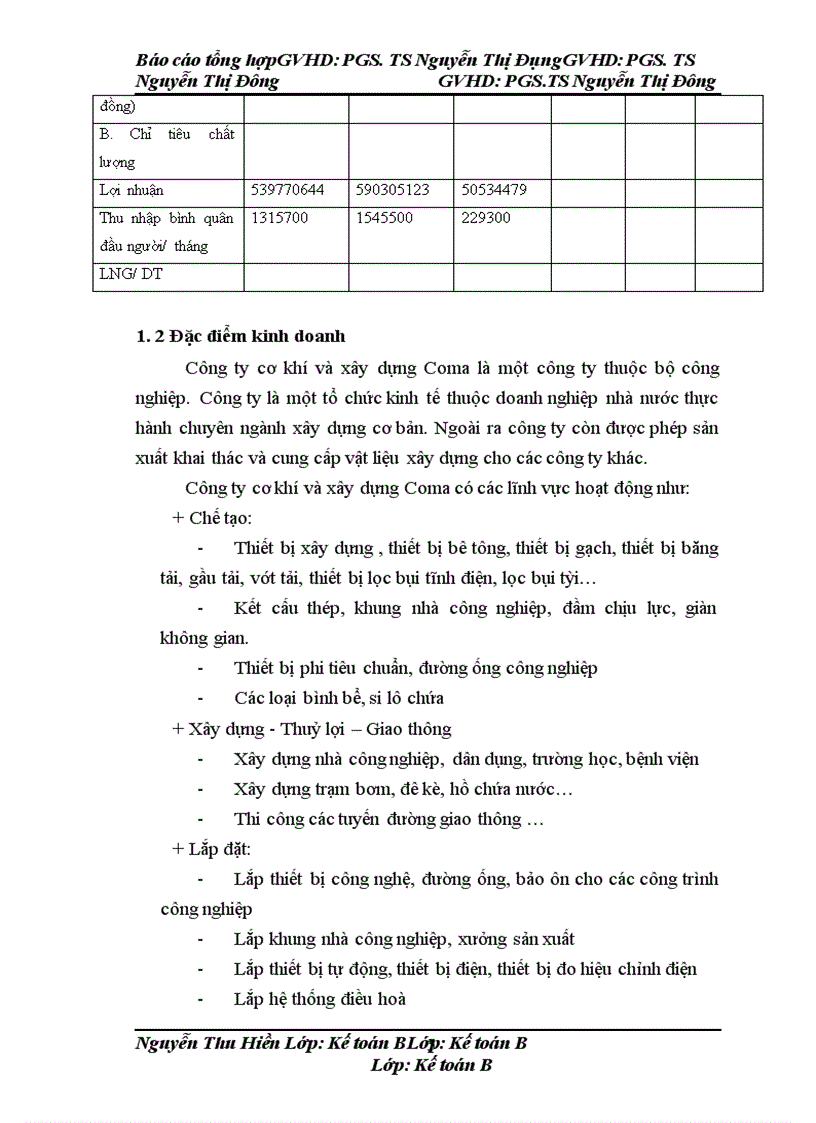 image for page Báo cáo thực tập tại công ty cơ khí và xây lắp Coma