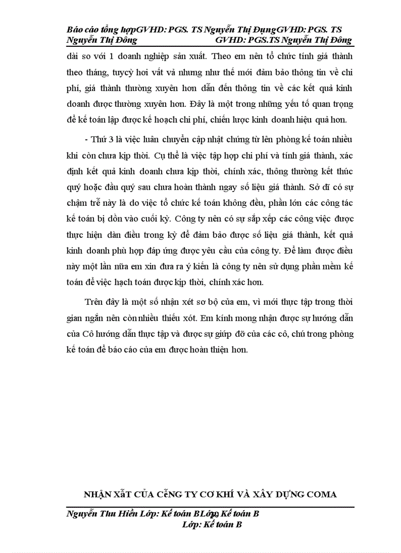 image for page Báo cáo thực tập tại công ty cơ khí và xây lắp Coma