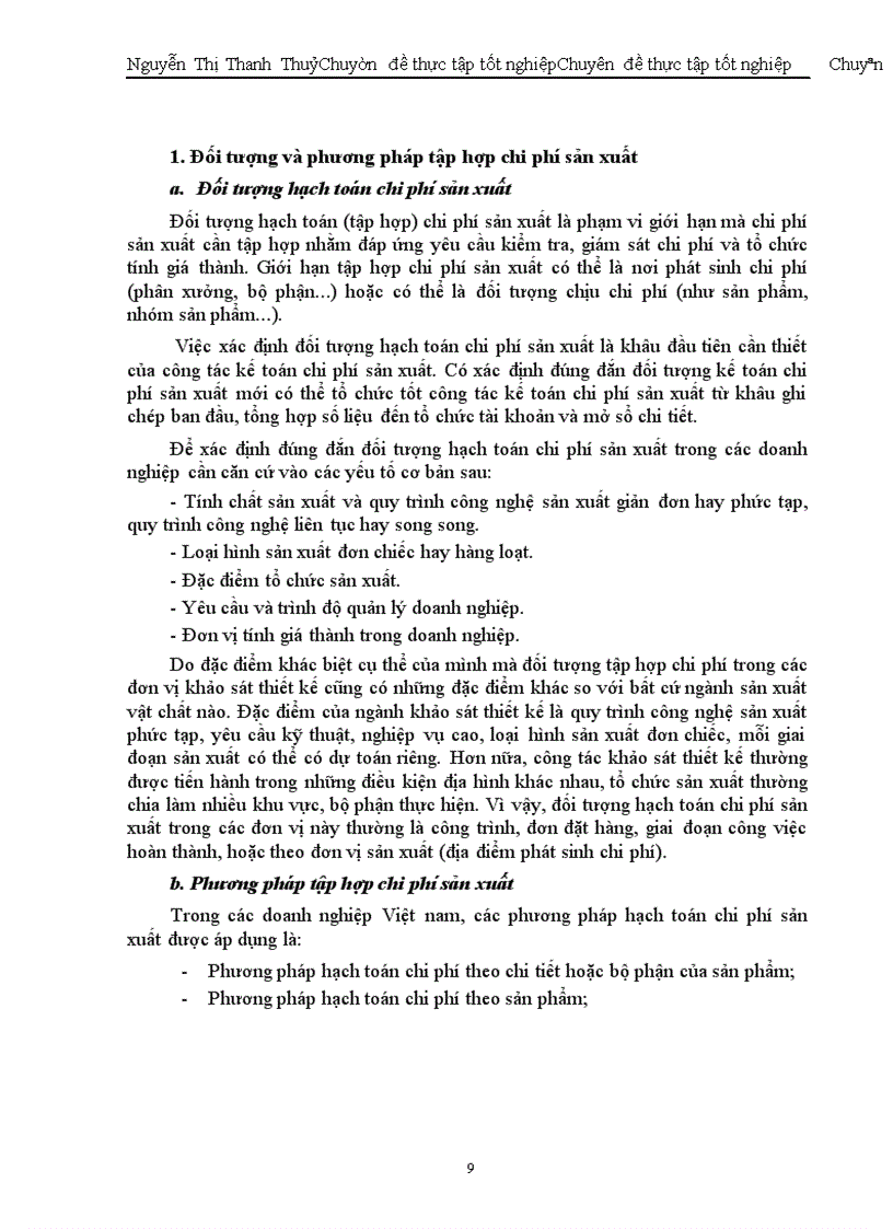 image for page Hoàn thiện công tác kế toán tập hợp chi phí sản xuất và tính giá thành tại Công ty Tư vấn Xây dựng Thuỷ Lợi I.
