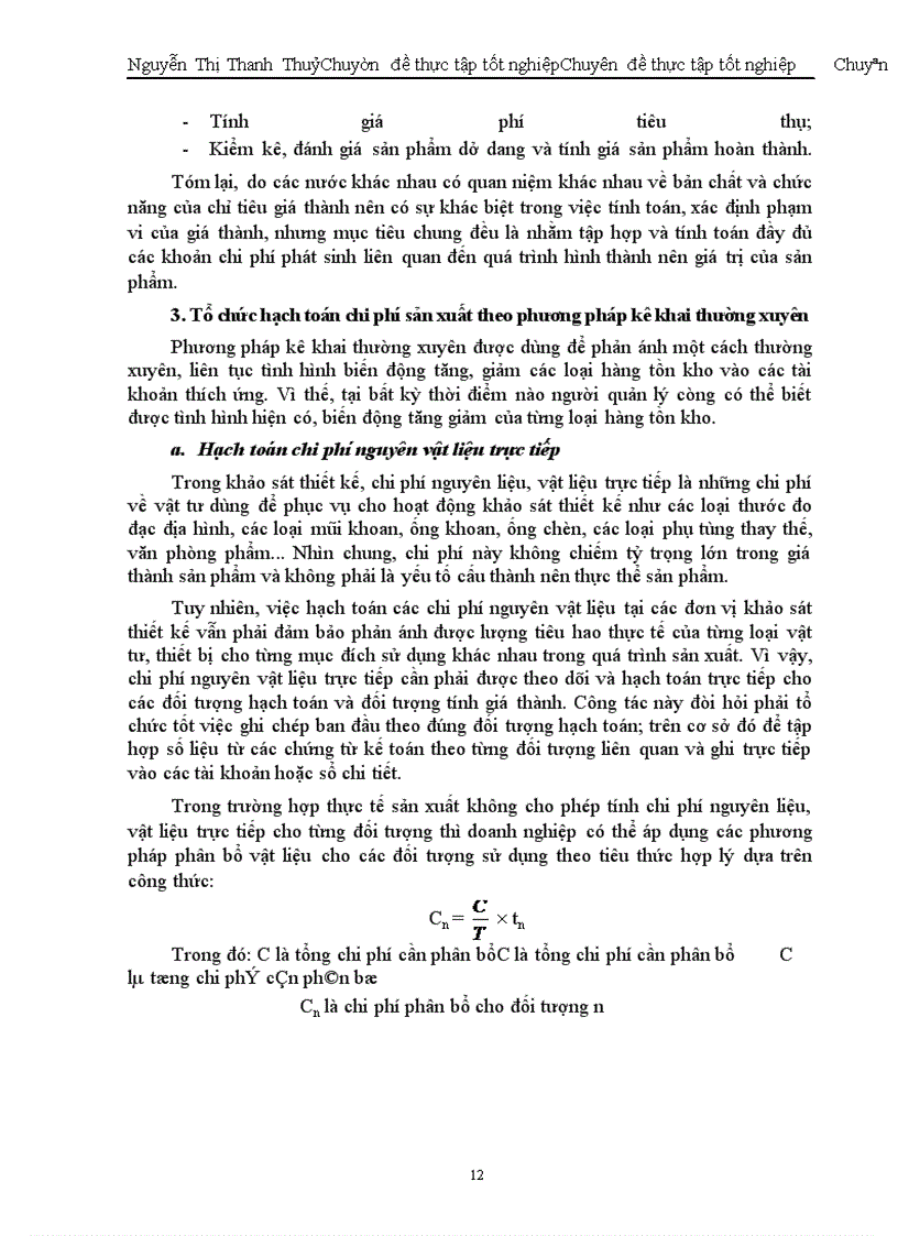image for page Hoàn thiện công tác kế toán tập hợp chi phí sản xuất và tính giá thành tại Công ty Tư vấn Xây dựng Thuỷ Lợi I.