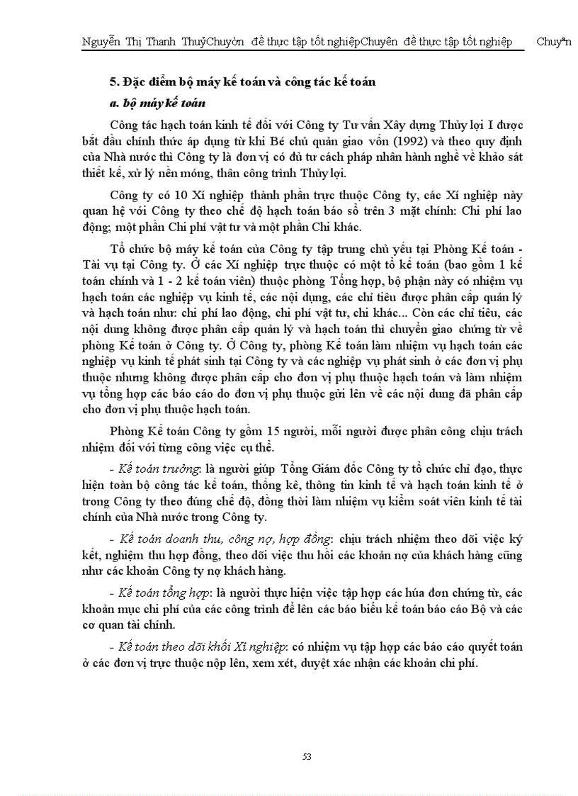 image for page Hoàn thiện công tác kế toán tập hợp chi phí sản xuất và tính giá thành tại Công ty Tư vấn Xây dựng Thuỷ Lợi I.
